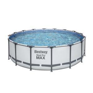 Bestway, Bestway Pool Komplett-Set 488 x 122 cm, Bestway Pool Komplett-Set hellgrau 488 x 122 cm
