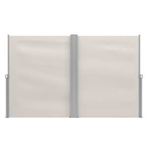 R - Seitenmarkisen, Doppelseitenmarkise 180 x 600 cm beige, Doppelseitenmarkise 180 x 800 cm beige