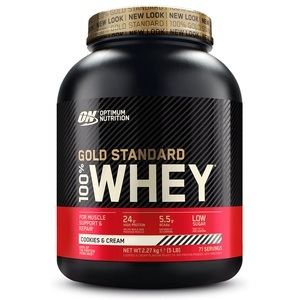 Protein, Optimum Nutrition Whey Protein Gold Standard 2267g Cookie Cream, Optimum Nutrition Whey Protein Gold Standard 2267 g Cookie Cream
