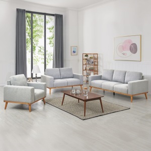 undefined, Sofa Set AMOR 3-teilig grau, Sofa Set AMOR 3-teilig grau