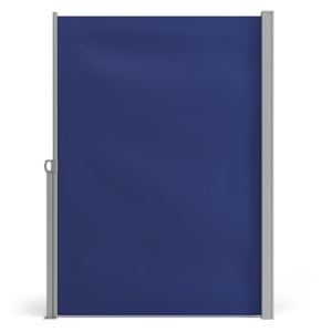 R - Seitenmarkisen, Seitenmarkise 200 x 400 cm blau, Seitenmarkise 200 x 500 cm blau