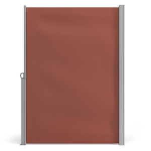 R - Seitenmarkisen, Seitenmarkise 200 x 400 cm braun, Seitenmarkise 200 x 500 cm braun