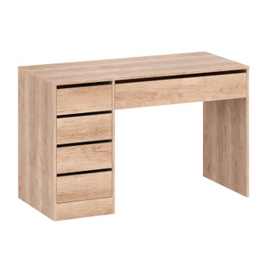 undefined, Schreibtisch RIGEL mit Schubladen 120 x 55 x 75 cm braun