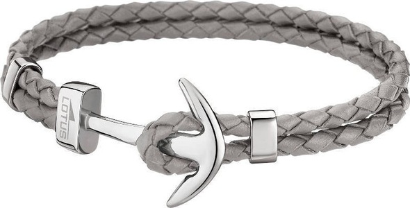 Lotus, Lotus Style Lederarmband Anker Grau LS1832-2/3, Lotus Style Lederarmband Anker Grau LS1832-2/3