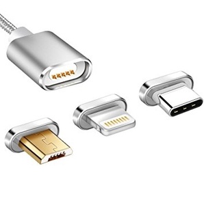Innovation, Magnetisches USB Schnell Ladekabel für iPhone oder Android USB C (ähnlich Znaps), 