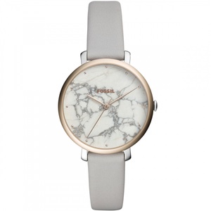 Die Zeit Läuft, Uhr Jacqueline - Kalbsleder - grau - Ø: 36 mm, 