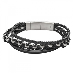 Die Zeit Läuft, Armband - Leder - schwarz, 