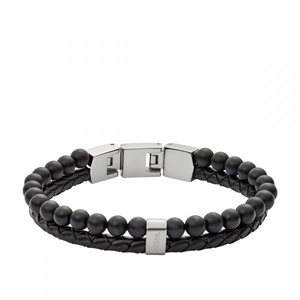 Fossil, Fossil Armschmuck Herren, Fossil - Armband, Men's Vintage, 19.5CM, Black