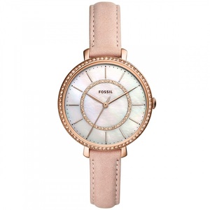 Die Zeit Läuft, Uhr Jocelyn - Leder - rosa - Perlmutt - Ø: 36 mm, 
