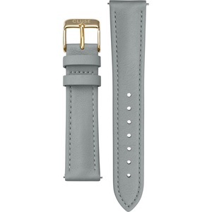 Cluse, Cluse CS12314 Strap 18 mm Leather Grey, Gold, 