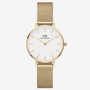 Daniel Wellington, Daniel Wellington Petite Uhren Unisex, Daniel Wellington DW00100350 Petite Evergold Damenuhr