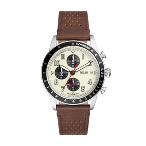 Fossil, Fossil FS6042 Sport Tourer Herrenuhr, Fossil - Chronograph Uhr, Sport Tourer, 42mm, Braun