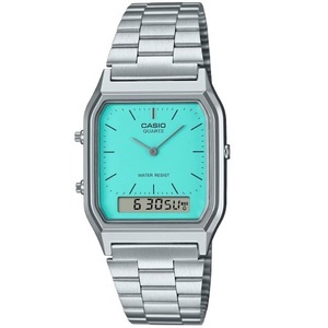 Casio, Casio Vintage Edgy AQ-230A-2A2MQYES Colour Variation Unisexuhr, 