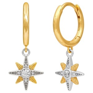 Engelsrufer, Engelsrufer ERE-NEWSTAR-ZIBICR Creole Bicolor Sternsybol Ohrringe, Engelsrufer ERE-NEWSTAR-ZIBICR New Star Damen Ohrringe