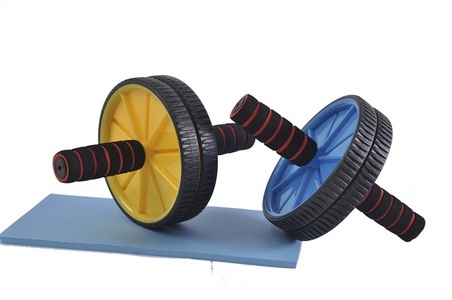 Gym Universe, AB Wheel Dual Pro Rücken, Arm, Schulter und Bauchtrainer Bauchroller + Matte, AB Wheel Dual Pro Rücken, Arm, Schulter und Bauchtrainer Bauchroller + Matte
