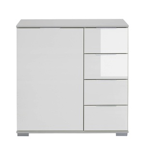 Wimex, home24 Kombikommode Lingga II, Livetastic Kommode 81/83/41 cm , Easy Plus C , Weiss , Metall , 81x83x41 cm , Dekorfolie,Nachbildung , Beimöbel erhältlich , 001787046051
