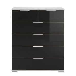 Wimex, home24 Schubladenkommode Lingga I, Livetastic Kommode 82/102/42 cm , Easy Plus C , Schwarz , Metall , 6 Schubladen , 82x102x42 cm , Dekorfolie,Nachbildung , Beimöbel erhältlich , 001787046061