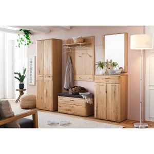 Naturoo, home24 Kommode Kvilla I, Linea Natura Schuhschrank 65/102/38 cm , Nilo , Eichefarben , Metall , Eiche,Balkeneiche,Balkeneiche , furniert,furniert, massiv,massiv , 65x102x38 cm , geölt,geölt,geölt,Echtholz,Echtholz , Beimöbel erhältlich , 000196008601
