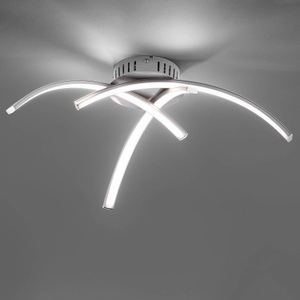 Leuchten Direkt, home24 LED-Deckenleuchte Valerie II, Design Deckenleuchte Stahl 3-fach inkl. LED - Faleri