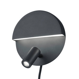 Trio Lighting, LED-Wandleuchte Mario mit schwenkbarem Spot, LED-Wandleuchte Mario mit schwenkbarem Spot