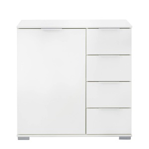 Wimex, home24 Kommode Nadja, MID.YOU Kommode 81/83/41 cm , Nadja , Silberfarben , Holzwerkstoff , 81x83x41 cm , Dekorfolie,Nachbildung,Nachbildung , in verschiedenen Holzdekoren erhältlich , 001787067723