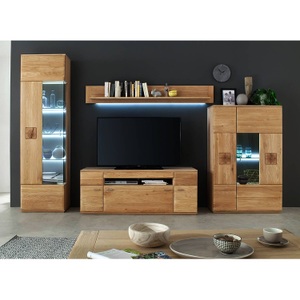 Naturoo, home24 Highboard Vilela II, Livetastic Highboard 90/141/38 cm , Bologna , Eichefarben , Metall , Eiche , massiv , 2 Fächer , 90x141x38 cm , geölt,Melamin,Echtholz, Nachbildung,Nachbildung , stehend , 000196082507