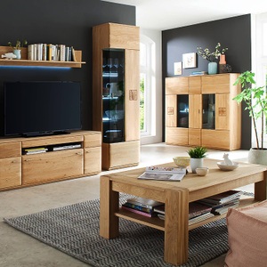 Naturoo, home24 Highboard Vilela I, Livetastic Highboard 150/141/38 cm , Bologna , Eichefarben , Metall , Eiche , massiv , 150x141x38 cm , geölt,Melamin,Echtholz, Nachbildung,Nachbildung , stehend , 000196082505