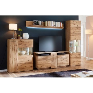 Naturoo, home24 Highboard Ristiina II, Livetastic Highboard 90/122/37 cm , Santori T20 , Eichefarben , Metall , Eiche,Balkeneiche,Asteiche , furniert,furniert, teilmassiv,massiv , 90x122x37 cm , geölt, foliert,foliert,geölt,farbig,Echtholz,Echtholz, Nachbildung,Nachbildung,Echtholz , 00