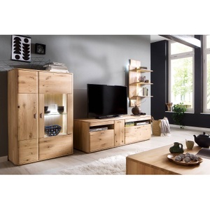 Naturoo, home24 Highboard Forge II, Livetastic Highboard 96/140/38 cm , Ravello , Eichefarben , Metall , Balkeneiche,Balkeneiche , massiv,massiv , 96x140x38 cm , geölt,geölt,farbig, klar,Echtholz,Echtholz , Beimöbel erhältlich , 000196082609