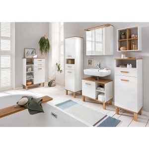 Schildmeyer, Schildmeyer Waschbeckenunterschrank »Padua«, Schildmeyer Waschbeckenunterschrank »Padua«, Füsse aus Massivholz