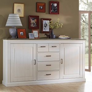 Ridgevalley, home24 Sideboard Cuzu, Landscape Sideboard 200/105/42 cm , Lima , Taupe, Pinienfarben , Metall , 200x105x42 cm , foliert,Nachbildung , Beimöbel erhältlich , 001937021509