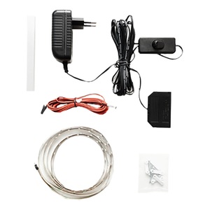 loftscape, home24 LED-Band Kiah II, Livetastic Led-bandbeleuchtung , Portland , Schwarz , Metall, Kunststoff , 90x1x1 cm , 000196081813