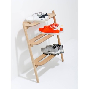 WIREWORKS, home24 Schuhregal Tidy, Anstellregal ENTRY - eiche - Holz - 66/32/72 cm