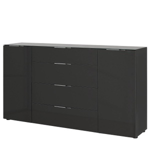 Maja Moebel, home24 Sideboard Trend I, XXXLutz Sideboard 180,4/98,7/40 cm , Trend , Anthrazit , Metall , 180.4x98.7x40 cm , melaminharzbeschichtet,lackiert,Nachbildung , Beimöbel erhältlich , 001534002346