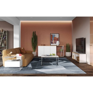 temahome, Temahome - Sideboard Albi - Holzwerkstoff - eiche/weiss - 190/45/81 cm, Temahome - Sideboard Albi - eiche/weiss - Holzwerkstoff - 190/45/81 cm