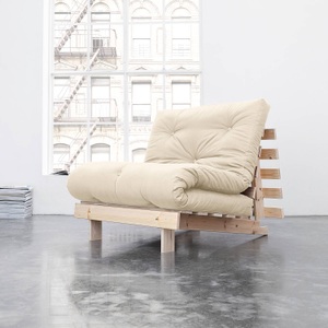 Karup Design, Karup Design ROOTS Futonsessel Gestell und Stofffarbe auswählbar, Karup Design Schlafsofa »Roots 90 Schlafsofa, Gästebett, Sofa mit Futonmatratze«, Inkl. Futonmatratze, Liegefläche 90x200 cm, FSC® zertifizierte Kiefer