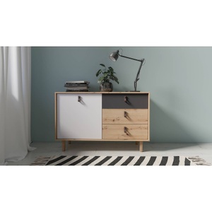 HOMEXPERTS, Homexperts Sideboard »Bristol«, Homexperts Sideboard »Bristol«, Breite 120 cm oder 180 cm, mit massiven Eichefüssen