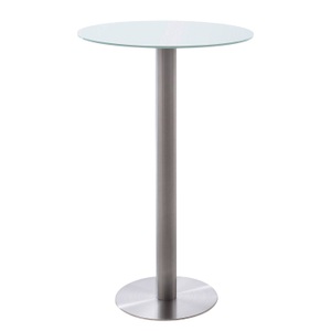 Fredriks, home24 Bartisch Zilker I, MCA furniture Bartisch »Zarina« Bartisch mit Glaskeramik Tischplatte mit Edelstahl Gestell