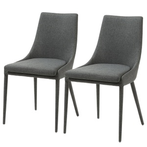 home24, home24 Polsterstuhl Doyline I (2er-Set), 