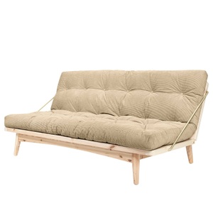 Karup Design, Karup Design Schlafsofa FOLK Cord Gestell und Stofffarbe auswählbar, Karup Design Schlafsofa »Folk«, aus massiven Kiefernholz, inkl. Futonmatratze