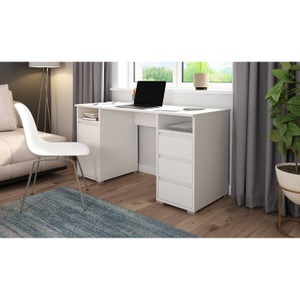 HOMEXPERTS, Homexperts Schreibtisch »Loop«, Homexperts Schreibtisch »Loop«, mit 3 Schubkästen und 1 Tür