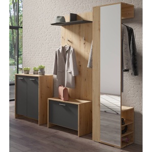 home24, home24 Garderobenset Edgeworth II (4-teilig), Homexperts Garderoben-Set »Benno«, (Spar-Set, 4 St.)