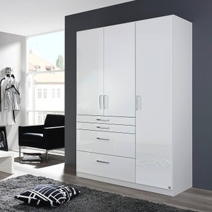Rauch Pack´s, home24 Drehtuerenschrank Homburg I, rauch Drehtürenschrank »Kleiderschrank Schrank Garderobe Garderobenschrank Topseller HOMBURG«, mit viel Stauraum, oberer Schubkasten mit Einteilung MADE IN GERMANY