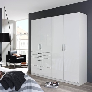 Rauch Pack´s, home24 Drehtuerenschrank Homburg I, rauch Drehtürenschrank »Kleiderschrank Schrank Garderobe Garderobenschrank Topseller HOMBURG«, mit viel Stauraum, oberer Schubkasten mit Einteilung MADE IN GERMANY