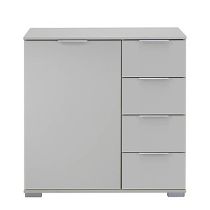 Wimex, home24 Kombikommode Lingga II, Livetastic Kommode 81/83/41 cm , Easy Plus A , Weiss , Metall , 81x83x41 cm , Dekorfolie,Nachbildung , Typenauswahl, Beimöbel erhältlich , 001787046086