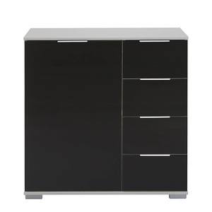 Wimex, home24 Kombikommode Lingga II, Livetastic Kommode 81/83/41 cm , Easy Plus C , Schwarz , Metall , 81x83x41 cm , Dekorfolie,Nachbildung , Beimöbel erhältlich , 001787046046