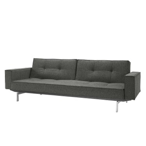 Innovation Moebel, home24 Schlafsofa Splitback III, Innovation Bettsofa Splitback Chrome mit Armlehnen