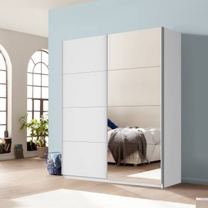 Rauch Pack´s, home24 Schwebetuerenschrank Quadra (mit Spiegel), rauch Schwebetürenschrank »Quadra«, mit Spiegelelementen