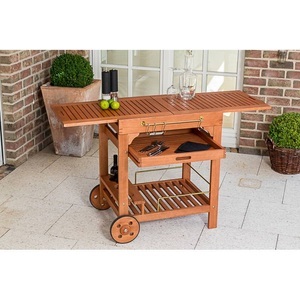 undefined, Servierwagen »Multifunktion«, ausziehbar, Eukalyptusholz, 70-140x50 cm, MERXX Servierwagen »Multifunktion«, Eukalyptusholz, 70-140x50 cm, ausziehbar