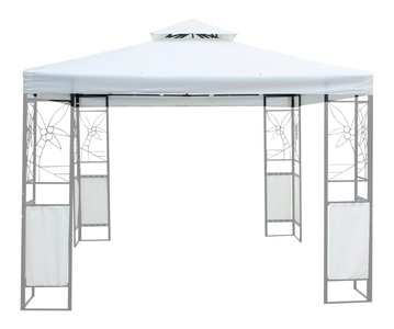 Ruby, Dach für Gazebo 3 x 3 m weiss, Dach Gartenpavillon HOWEA 3 x 3 m weiss